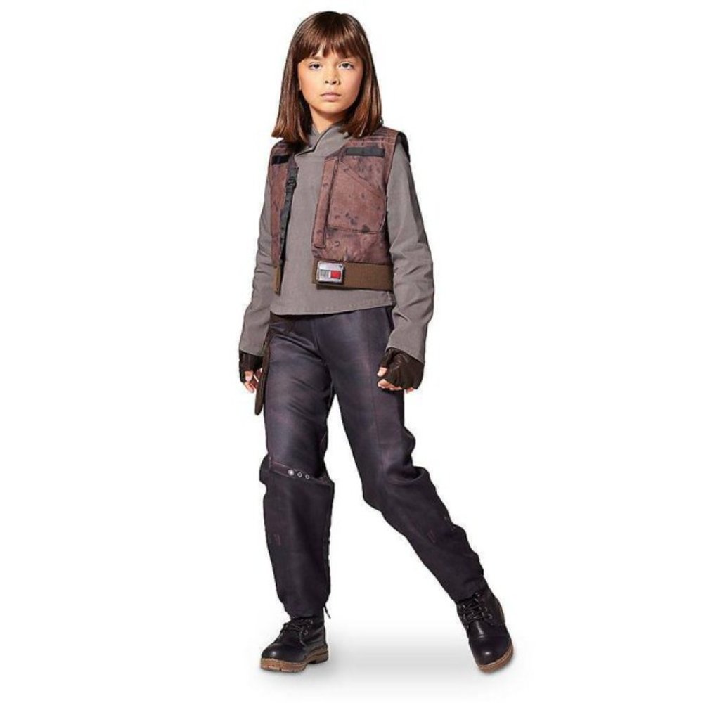 Disney Store Star Wars Rogue One Jyn Erso Costume Boys/Girls Kids Size-4 NWT